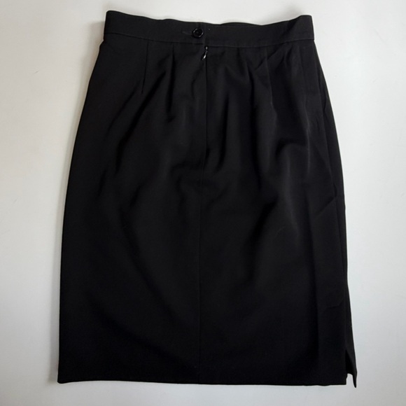 Yves Saint Laurent Dresses & Skirts - Vintage Yves Saint Laurent Wool Skirt Black Made France US 8